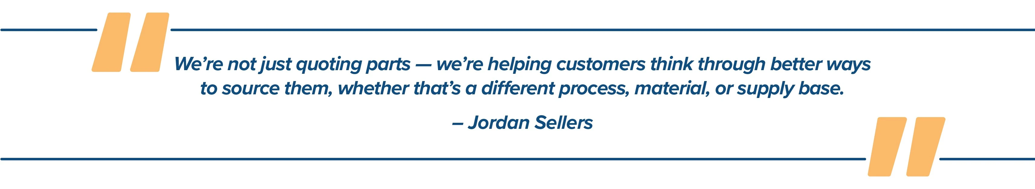 Jordan Sellers Strategic Sourcing Quote 2